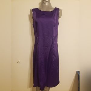 Dress Barn purple sheath dress size 8